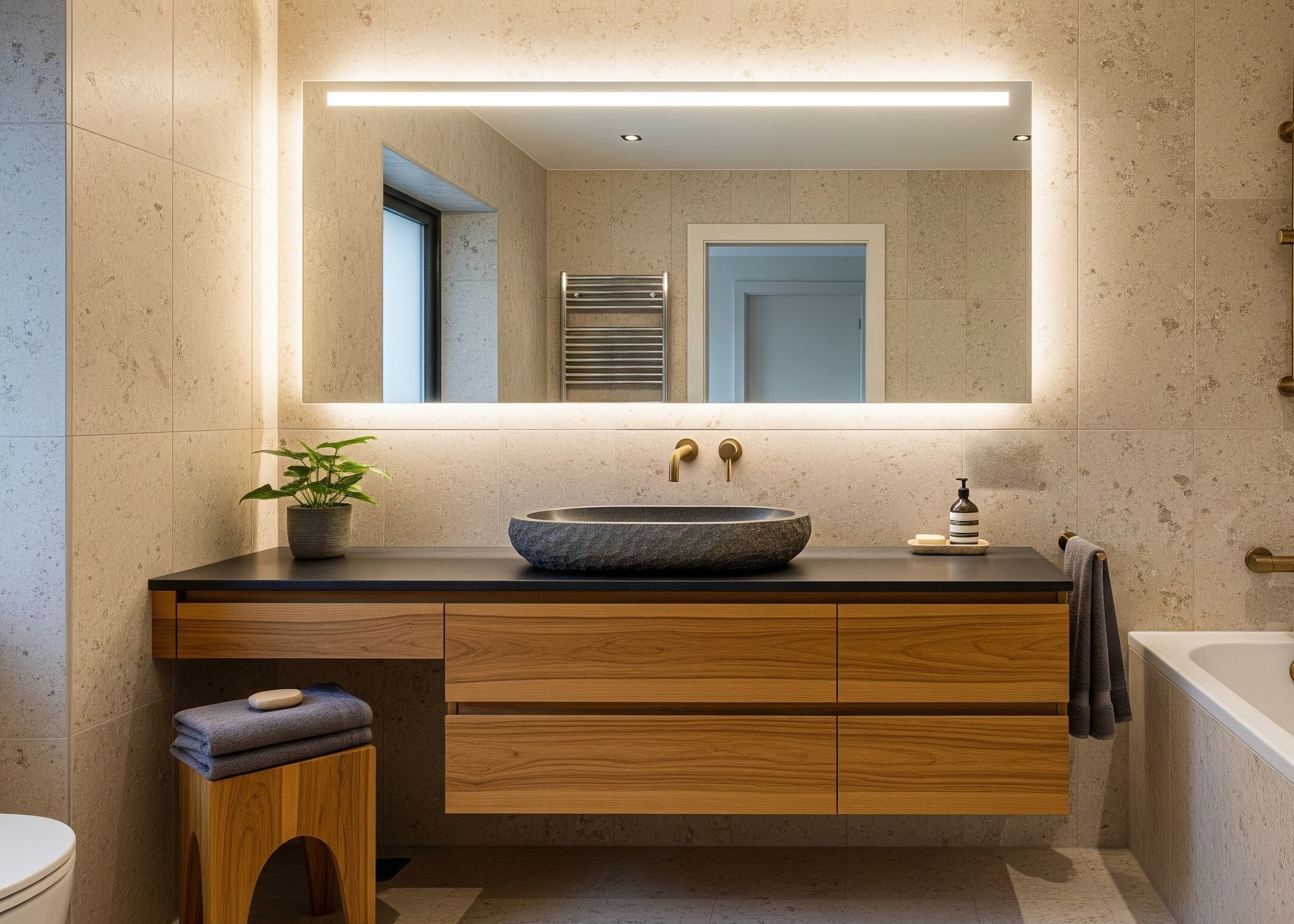 Bathroom wall basin